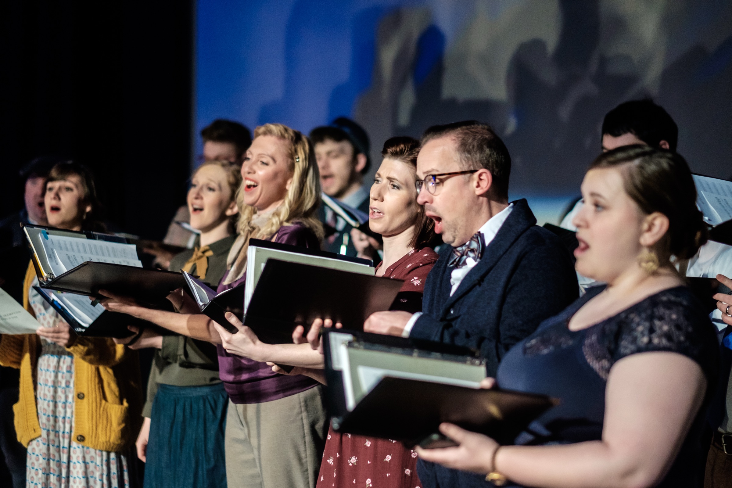Verdigris Ensemble singers performing Betty's Notebook